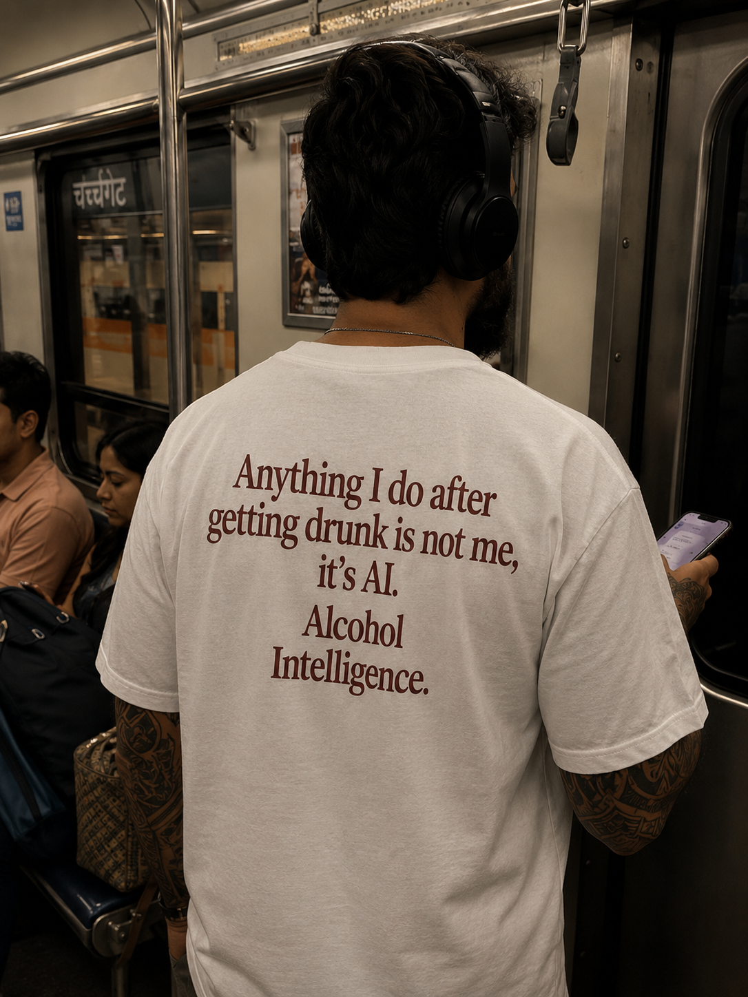 ALCOHOL INTELLIGENCE Unisex Oversized Classic T-Shirt